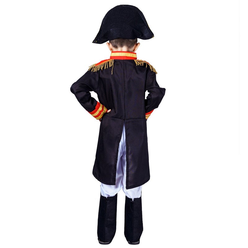 KalcyKizz Boy's Napoleon Costume Navy Red yellow (7-9Y) - Image 4